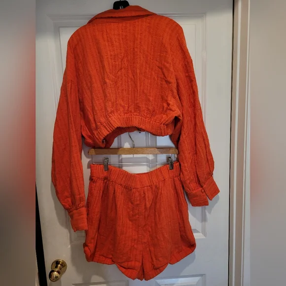 Free People Gauze Shorts Set, Size L - Picture 8 of 8